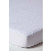 Homescapes Cot Bed Terry Towelling Waterproof Mattress Protector Pack of 2 in White