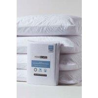 Homescapes Terry Towelling Waterproof Pillow Protectors Standard Size, Pack of 4 in White