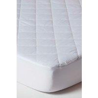 Homescapes Cot Bed Quilted Waterproof Mattress Protector Pack of 2 in White