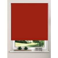 New Edge Blinds Thermal Blackout Roller Blinds 175cm Drop x Width 75cm Red | Size: 50 cm width x 175 cm drop