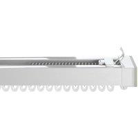 New Edge Blinds Extendable Metal Curtain Track in White | Size: 70 cm-110 cm