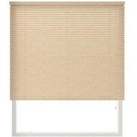 New Edge Blinds 152cm Drop, 25mm Slat PVC Venetian Blind Natural in Beige | Size: 120 cm