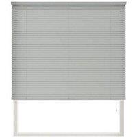 New Edge Blinds 152cm Drop, 25mm Slat PVC Venetian Blind in Grey | Size: 90 cm