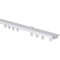 New Edge Blinds Hidden Discrete Aluminium Curtain Track in Silver | Size: 150 cm