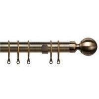 New Edge Blinds Extendable Metal Curtain Poles in Gold | Size: 120 cm