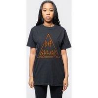 Def Leppard Triangle Band Logo T-Shirt in Black | Size: Large