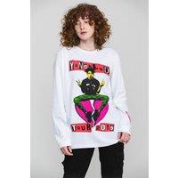 Yungblud USA Tour 2019 Long Sleeve T-Shirt in White | Size: Large