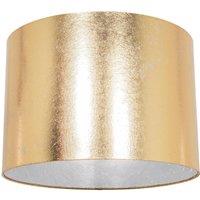 Happy Homewares Modern Designer Foil Effect Lamp Shade for Table or Ceiling Use in Gold | Size: 10 inches