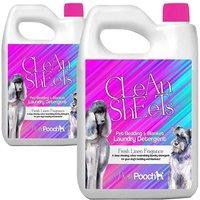 Pretty Pooch Clean Sheets Pet Bedding Washing Machine Laundry Detergent 2 x 5L in Pink