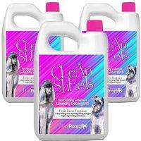 Pretty Pooch Clean Sheets Pet Bedding Washing Machine Laundry Detergent 3 x 5L in Pink