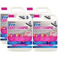ProKleen Carpet Cleaning Shampoo Odour Remover 4 x 5L Spring Bloom Fragrance in White