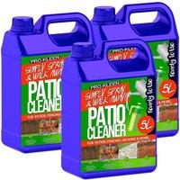 ProKleen Ready to Use Simply Spray Patio, Fencing & Decking Cleaner 3 x 5L in Clear