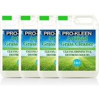 ProKleen Artificial Grass Cleaner Disinfectant 4 x 5L Grass Fragrance in Clear