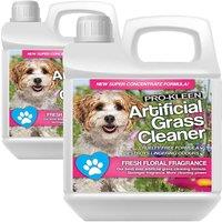 ProKleen Artificial Grass Cleaner Disinfectant 2 x 1L Floral Fragrance in Clear