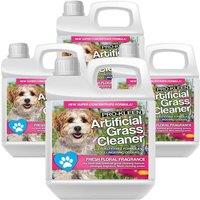 ProKleen Artificial Grass Cleaner Disinfectant 4 x 1L Floral Fragrance in Clear