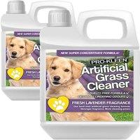ProKleen Artificial Grass Cleaner Disinfectant 2 x 1L Lavender Fragrance in Clear