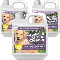 ProKleen Artificial Grass Cleaner Disinfectant 3 x 1L Lavender Fragrance in Clear