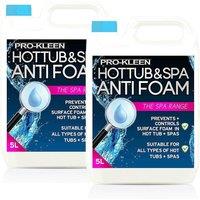 ProKleen Hot Tub & Spa Anti Foam 2 x 5L in Clear