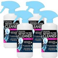ProKleen Instant Hot Tub, Pool & Spa Filter Cleaner Spray 4 x 1L in Clear
