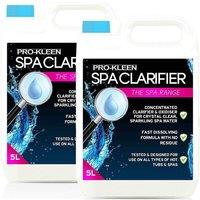 ProKleen Hot Tub & Spa Water Clarifier Clears Cloudy Dull Looking Water 2 x 5L in Clear