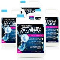 ProKleen ScaleStop Hot Tub & Spa Descaler Limescale Removal & Prevention 4 x 5L in Clear