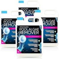 ProKleen Pool Algae Remover Removes & Prevents Algae Growth 4 x 5L in Clear