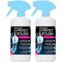 ProKleen Hot Tub & Marine UV Protectant Spray Dust & Dirt Repellent 2 x 1L in Clear