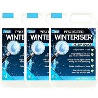 ProKleen Swimming Pool Algaecide Winteriser 3 x 5L in Clear