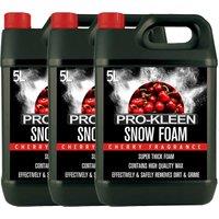 ProKleen Snow Foam Car Shampoo - Non-Caustic & pH Neutral - Cherry - 3 x 5L in White
