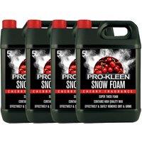 ProKleen Snow Foam Car Shampoo - Non-Caustic & pH Neutral - Cherry - 4 x 5L in White