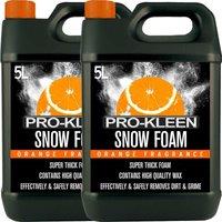 ProKleen Snow Foam Car Shampoo - Non-Caustic & pH Neutral - Orange - 2 x 5L in White