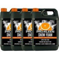 ProKleen Snow Foam Car Shampoo - Non-Caustic & pH Neutral - Orange - 4 x 5L in White