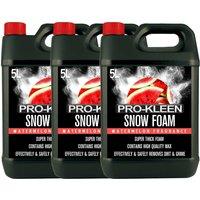 ProKleen Snow Foam Car Shampoo - Non-Caustic & pH Neutral - Watermelon - 3 x 5L in White