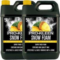 ProKleen Snow Foam Car Shampoo - Non-Caustic & pH Neutral - Pineapple - 2 x 5L in White