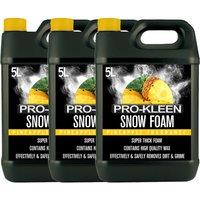 ProKleen Snow Foam Car Shampoo - Non-Caustic & pH Neutral - Pineapple - 3 x 5L in White