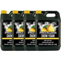 ProKleen Snow Foam Car Shampoo - Non-Caustic & pH Neutral - Pineapple - 4 x 5L in White