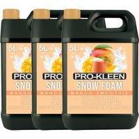 ProKleen Coloured Snow Foam Car Shampoo - Mango Smoothie Fragrance - 3 x 5L in Peach