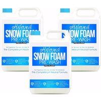 ProKleen pH Neutral Snow Foam Car Shampoo Non-Caustic Pre-Wash 3 x 5L in White