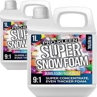 ProKleen Super Concentrate Snow Foam pH Neutral Car Shampoo Bubblegum 2 x 1L in White