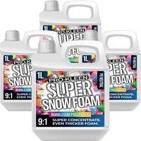 ProKleen Super Concentrate Snow Foam pH Neutral Car Shampoo Bubblegum 4 x 1L in White