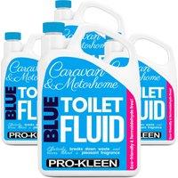 ProKleen Blue Toilet Chemical Fluid Cleaner for Caravan & Motorhomes 4 x 2L