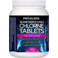 ProKleen Stabilised Slow Dissolving Chlorine 20g Tablets 1 x 1KG in Clear