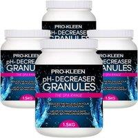 ProKleen Sodium Bisulphate pH Reducer Granules - Pools & Hot Tubs - 4 x 1.5KG in Clear