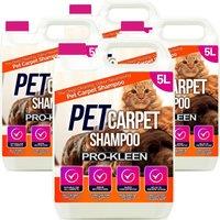 ProKleen Pet Carpet Cleaning Shampoo Odour Remover 4 x 5L in Clear
