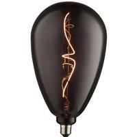 Loops 4W E27 Filament Light Bulb - Smoked Tinted Glass Lamp - 1800k Warm White LED