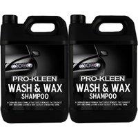 ProKleen Wash & Wax Car pH Neutral Shampoo with Carnauba Wax - 2 x 5L in Clear