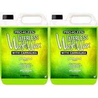 ProKleen Waterless Wash & Wax with Carnauba Wax pH Neutral Car Cleaner 2 x 5L in Clear