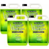 ProKleen Waterless Wash & Wax with Carnauba Wax pH Neutral Car Cleaner 4 x 5L in Clear