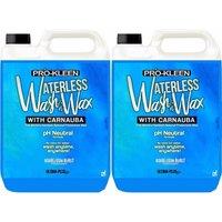 ProKleen Waterless Wash & Wax with Carnauba Wax pH Neutral Car Cleaner 2 x 5L in Clear
