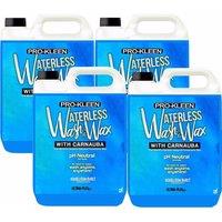 ProKleen Waterless Wash & Wax with Carnauba Wax pH Neutral Car Cleaner 4 x 5L in Clear